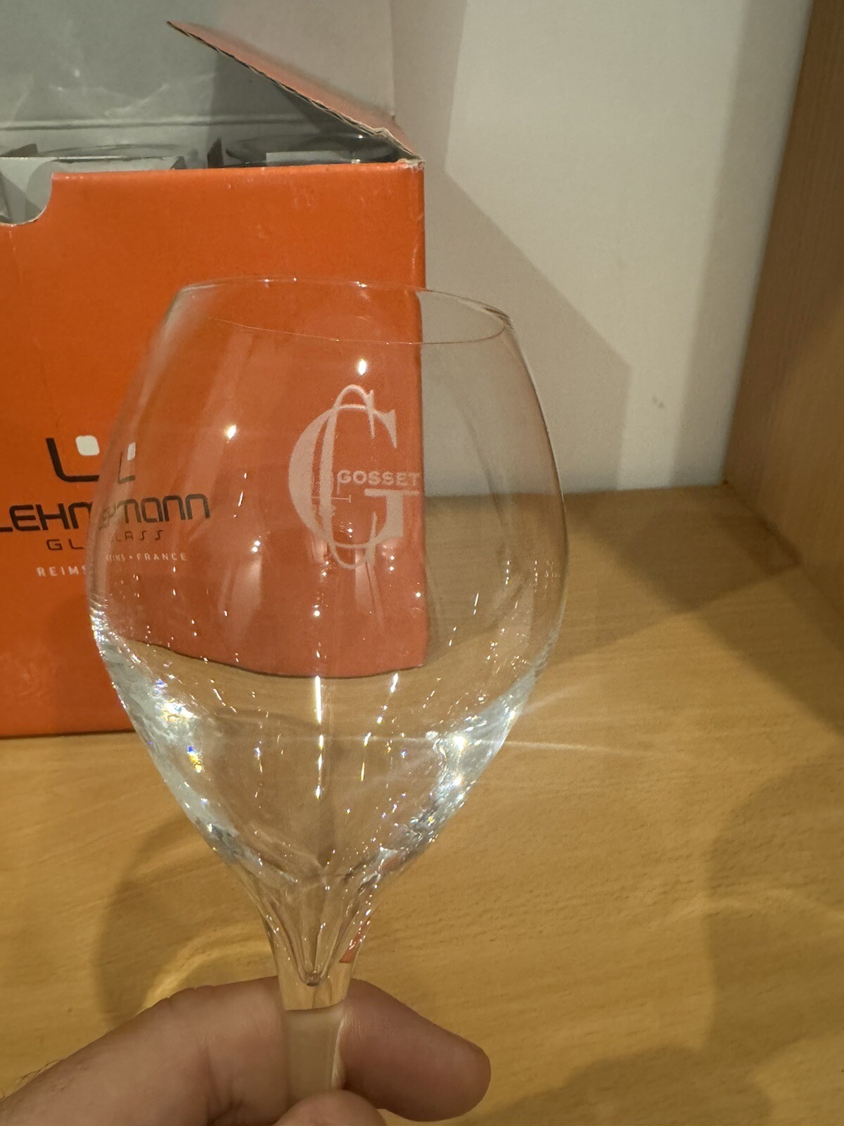 LEHMANN FLUTE COUPE CHAMPAGNE Gosset Jamesse Premium 18 cl LOT 6 NEUF