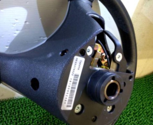 JDM MITSUBISHI Lancer Evolution 8 Evo8 Genuine Leather Steering Wheel Used - Picture 9 of 9