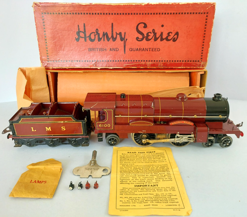 O Gauge HORNBY SERIES No. 3C Royal Scot Locomotive & Tender 6100 - Clockwork - Picture 10 of 22