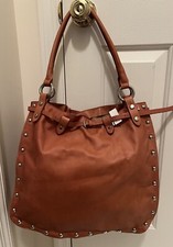Maurizio Taiuti Large Leather Handbag With Studs