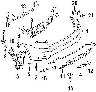 BMW NEW GENUINE X6 M E71 SERIES REAR BUMPER TOW HOOK EYE COVER KIT 7266466 - Picture 3 of 3