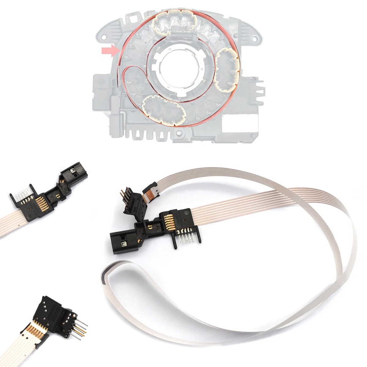 Nappe FFC Pour Contacteur Tournant Airbag - Compatible Audi, VW, Seat, Skoda - Réf. 5K0953549...