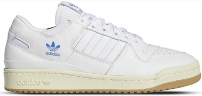 adidas forum 84 low adv white & light blue shoes