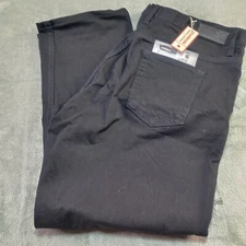 Dearborn Denim Jean's Relaxed Fit Men 40 x 30 Black Made in USA Dark Wash