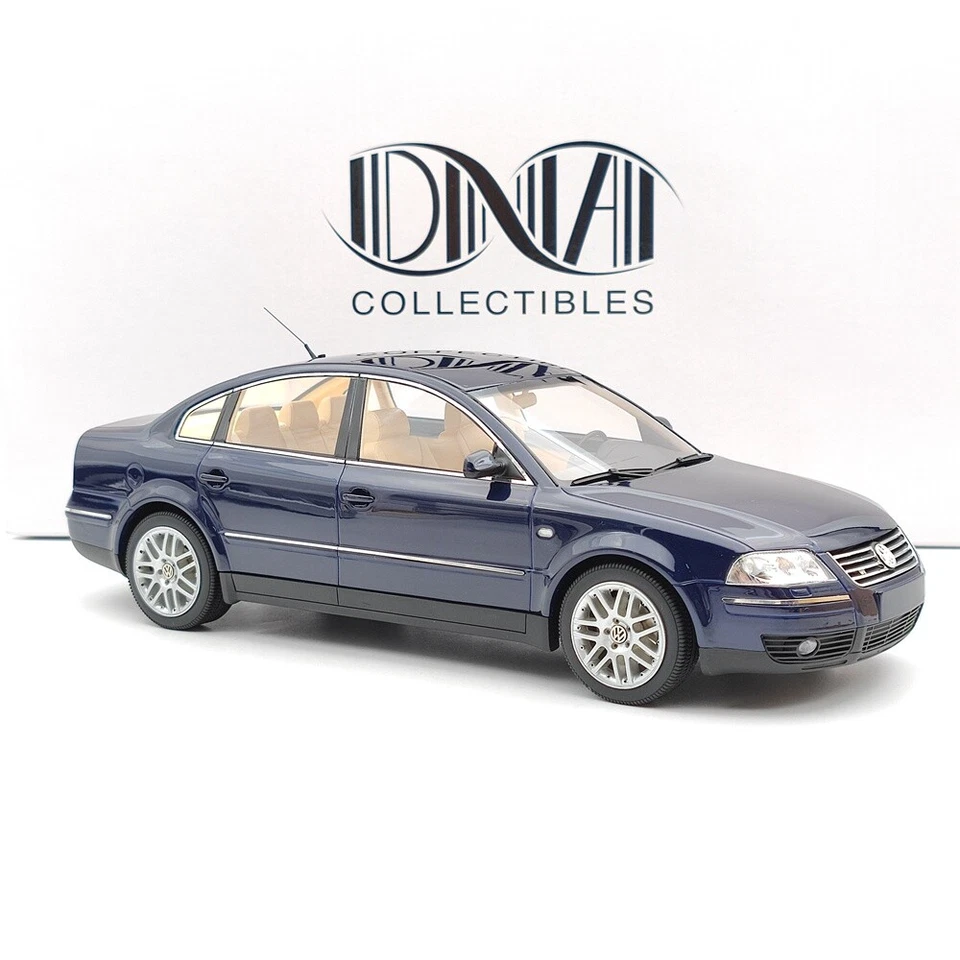 DNA Collectibles 1/18 Volkswagen VW Passat W8 2001 DNA000029 Resin Model Blue - Immagine 2 di 4