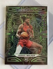 JABARI WALKER - RoOkiE /25 - 2022 Obsidian #180 - GREEN Electric Etch 02/25 -
