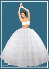 EXTRA THICK 6 Hoop 2 Layer Tulle Petticoat Heavy Quincea a Party Dress Ballgown