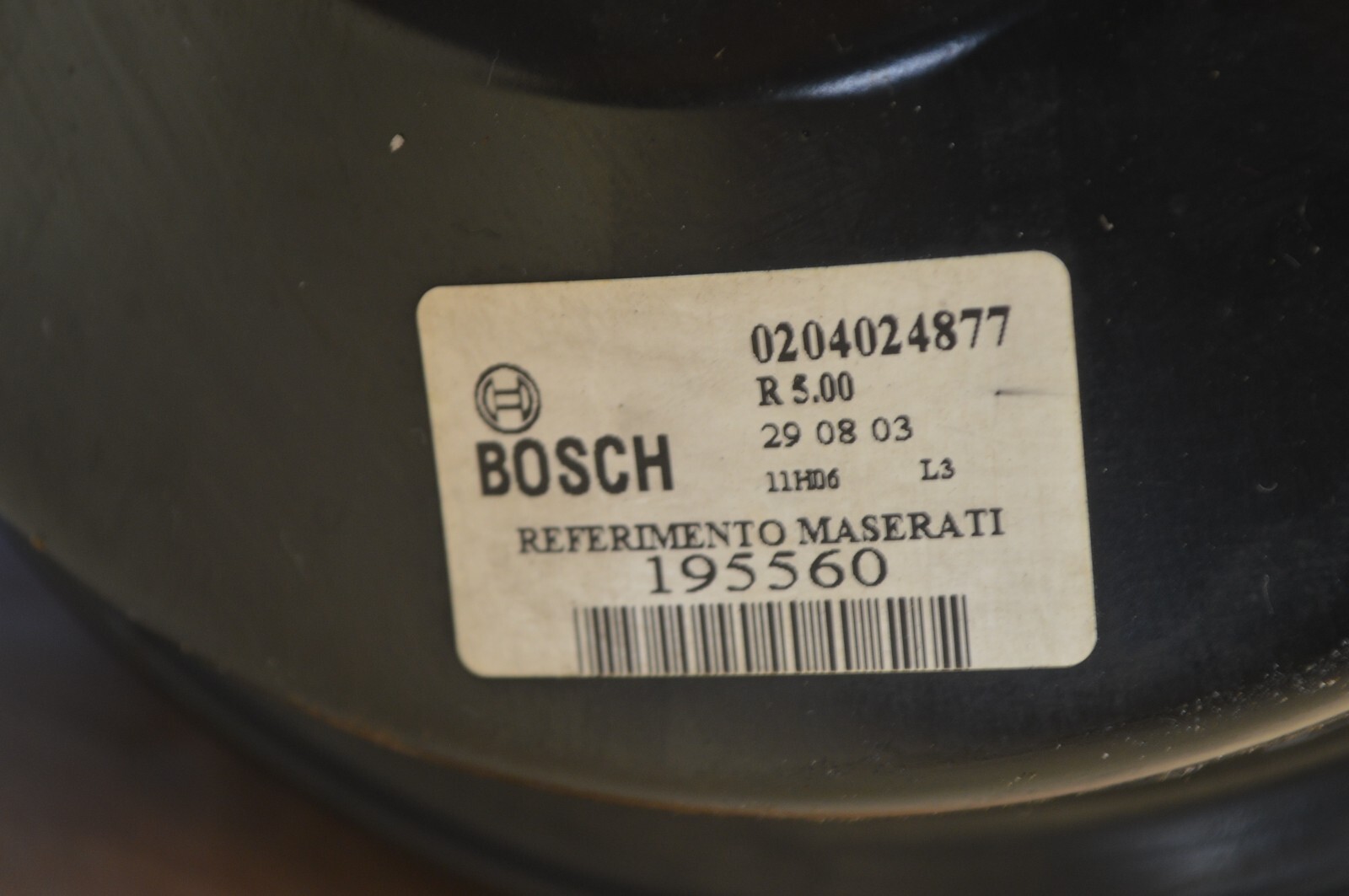 2004 M138 MASERATI GT COUPE MASTER CYLINDER POWER BRAKE BOOSTER 0204024877