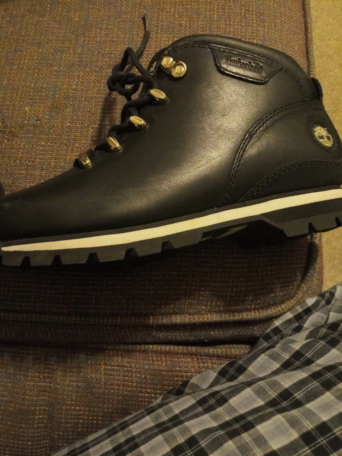 Black 6M Timberlands Split Rock Womens