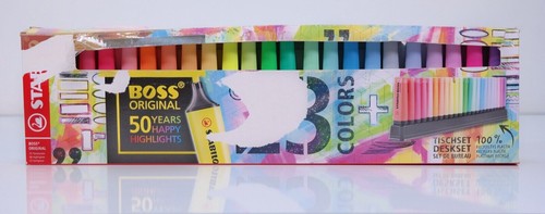 Textmarker-Set – 9 Leuchtfarben & 14 Pastellfarben | Strichstärke 2 + 5 mm - Bild 1 von 4