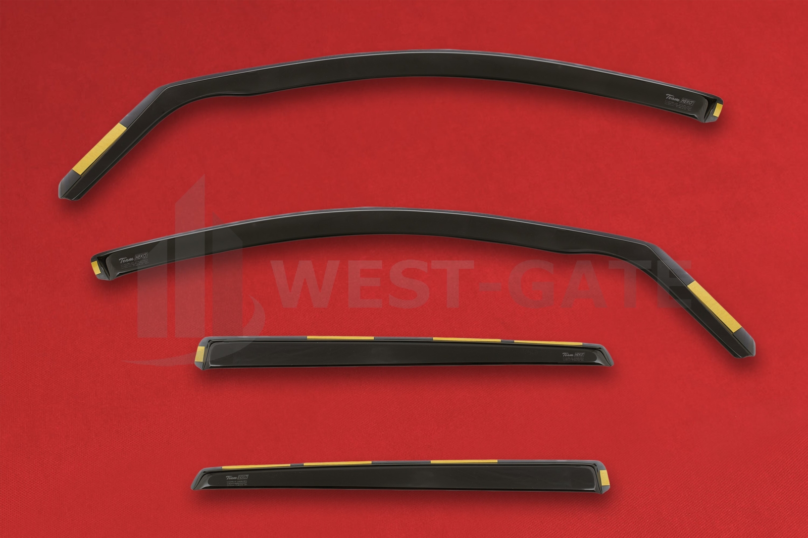 HEKO wind deflectors FULL 4 piece set FORD FIESTA mk6 Hatchback 5 door