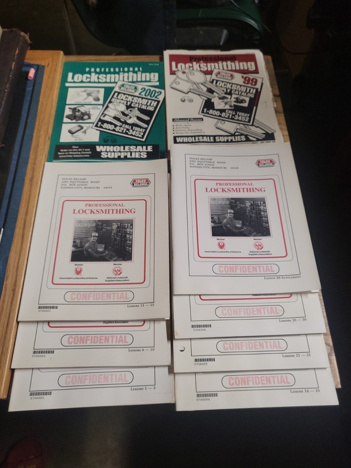 Home Study Course in Professional Locksmithing; Lessons 130 (Foley