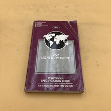 1997 FORD LIGHT DUTY TRUCK PRELIMINARY SPECIFICATION GUIDE BOOK, Original