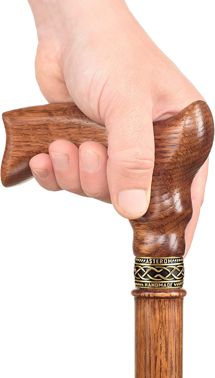 Elegant White Walking Canes Stick for Men Women Classic Handmade