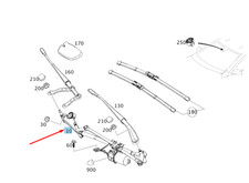 Système d'essuie-glace avant MERCEDES-BENZ GLA X156 LHD A1768200040 NEUF ORIGINE