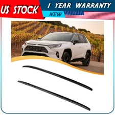 Roof Rails For 2019-2020 Toyota RAV4 All Black Aluminum Roof Rack Set Cross Bar