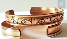 100 Copper Tibetan Mantra Medicine Healing Bracelet Bangle Handmade - US Seller