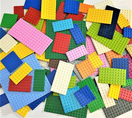 LEGO 25 pcs BASE PLATES 4x4 4x8 6x6 6x12 16x16 Mixed Bulk Lot Baseplates - L911 - Picture 3 of 6