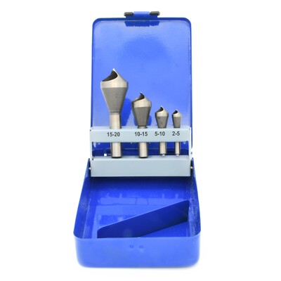 Kegelsenker Set - 4 Stück HSS Kegelsenker Set im Metallgehäuse - Nachschärfbar
