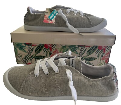 TOMMY BAHAMA Cozy Gray Grey MEMORY FOAM Sneaker SHOES Womens Size 9.5  NEW