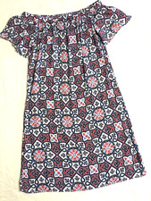 Michael Kors Boho Coastal Baby Doll Dress Short Sleeve Size XS