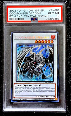 PSA 10 GEM MINT 1ST EDITION 2022 DOOMKAISER LEGENDARY DRAGON