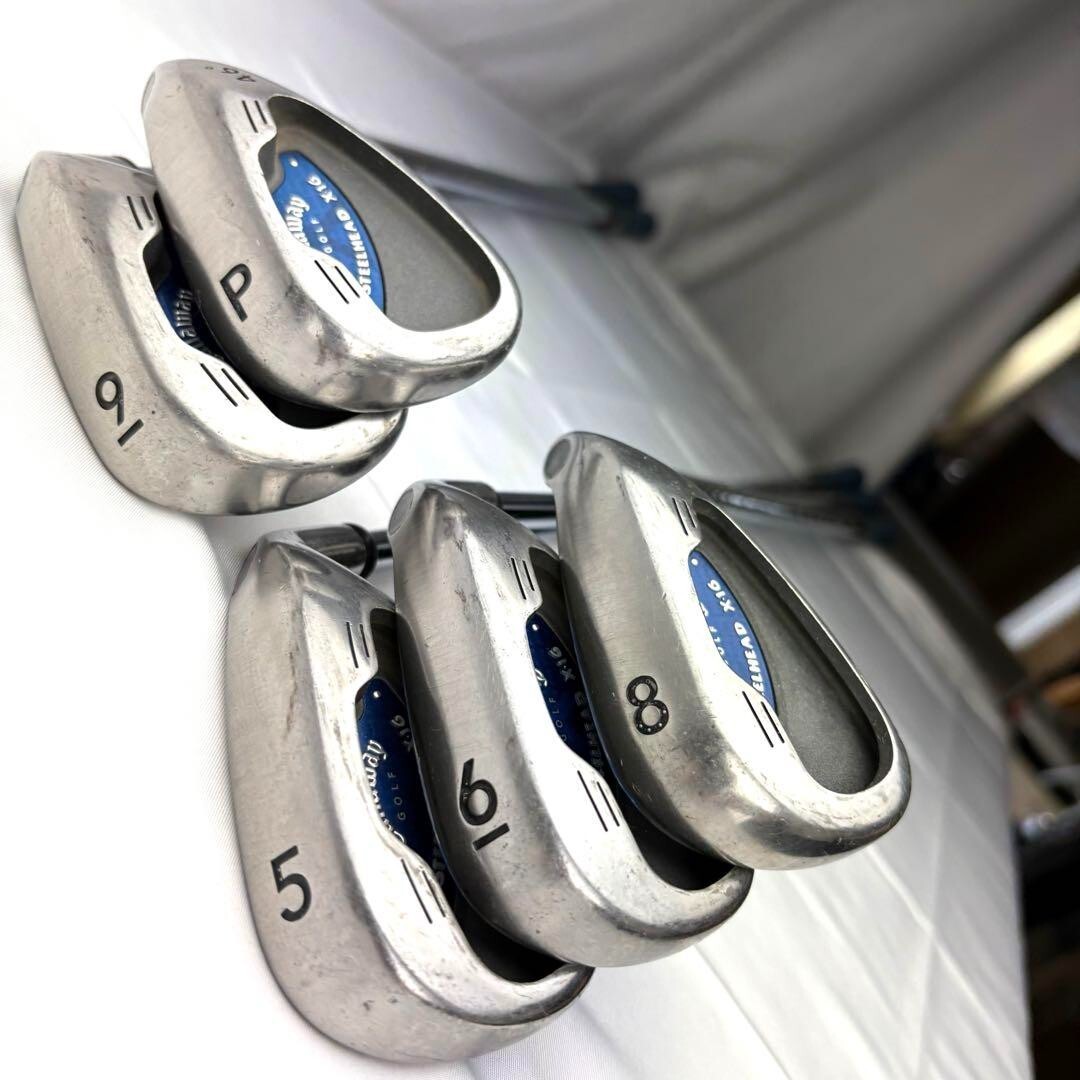 Callaway STEELHEAD X-16 Iron Set #5,6,8,9,P(5Clubs) Shaft