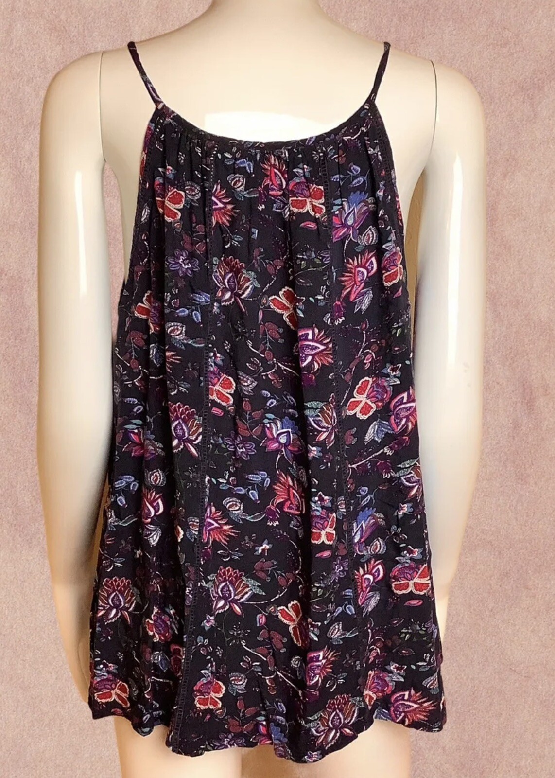 Solitaire Juniors Multicolor Floral Pattern Top L - image 2