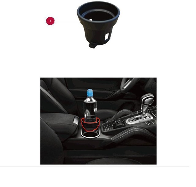 New OEM Genuine Porsche Cup Beverage Holder Insert Cayenne Macan