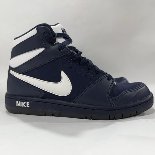Nike Men's Prestige Navy & White High Tops Size 8 US Pre Owned 584614-410