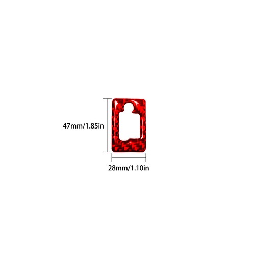 1x Red Carbon Fiber Driver Side Air Vent Switch Trim For Toyota Tacoma 2012-2015 - Foto 4 di 10
