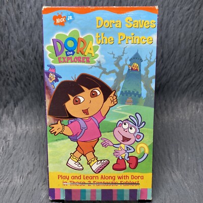 Dora the Explorer, Dora Saves the Prince VHS Tape 2002 Nickelodeon