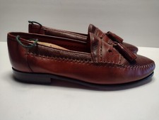 BRASSBOOT Men's Brown Leather Handmade Tassel Loafer 8 M 95451-03-SY Plus Trees