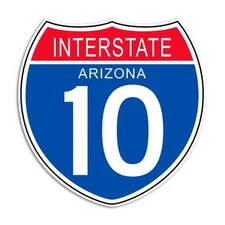 Interstate 10 Sticker - Arizona Highway Sign Decal 