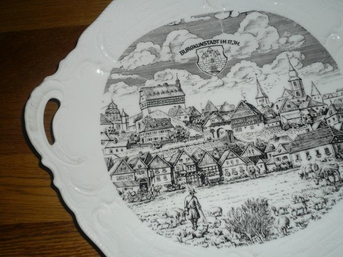 Platte Rosenthal 27 cm / 30 cm Sanssouci BURGKUNSTADT IM 17 JH - Bild 5 von 9