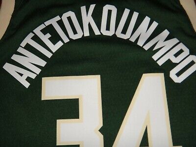 Milwaukee Bucks Giannis Antetokounmpo Autographed Green Nike