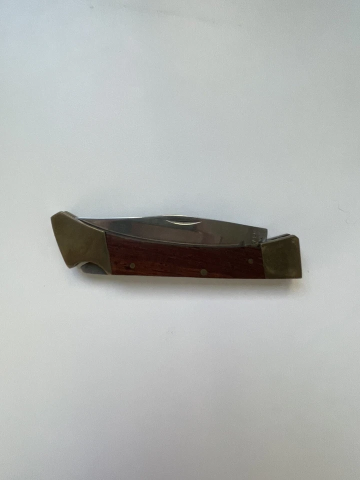 ВИНТАЖНЫЙ СКЛАДНОЙ НОЖ 8 1/2 ДЮЙМА (ЛЕЗВИЕ ИЗ НЕРЖАВЕЮЩЕЙ СТАЛИ 3/4 ДЮЙМА) СДЕЛАНО В ТАЙВАНЕ (JIS 4034) - Изображение 2 из 3