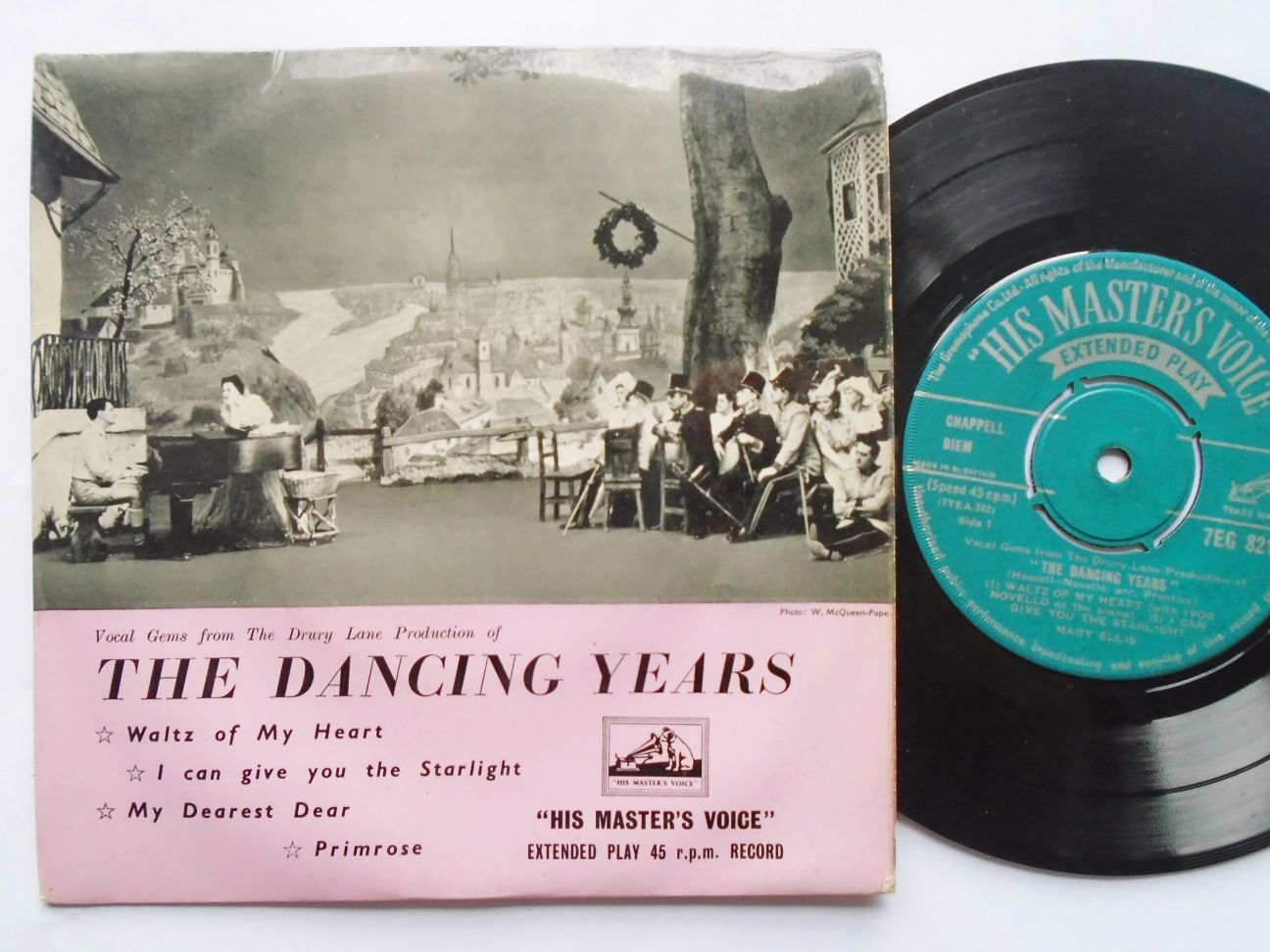 Various Dancing Years EP HMV 7EG8214 EX/EX 1950s picture sleeve, vocal gems from