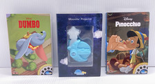 Disney Moonlite Story Time Projector w/ Dumbo and Pinocchio Stories Lot W/ Codes