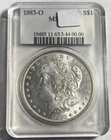 1883-O MORGAN SILVER DOLLAR BU UNC UNCIRCULATED OLD COMPUGRADE HOLDER