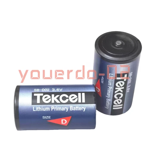 1 PC New Box Tekcell SB-D02 3.6V 1 Large Type D PLC Battery Capacitor Strap Plug