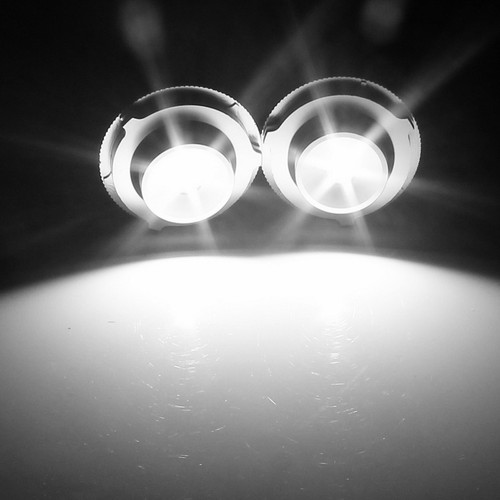 2x Fit BMW 5-Series E60 E61 LCI 2007-10 LED Angel Eyes Halo Ring Headlight Bulbs - Picture 7 of 12
