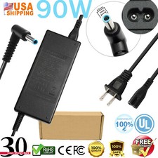 For HP EliteBook Probook 90W 19.5V 4.62A AC Power Adapter Charger 4.5mm Blue Tip