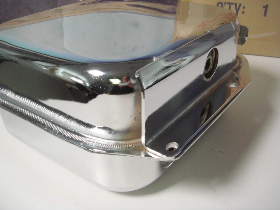 Tanque de aceite Harley XLCH cromado Sportster 1970-78 culata rígida V-Twin 40-0425 X7 Foto 3 de 4