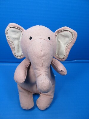 Aurora World Debi Lilly Linen Collection Pink Elephant Plush Lovey ''Mable''  7.5