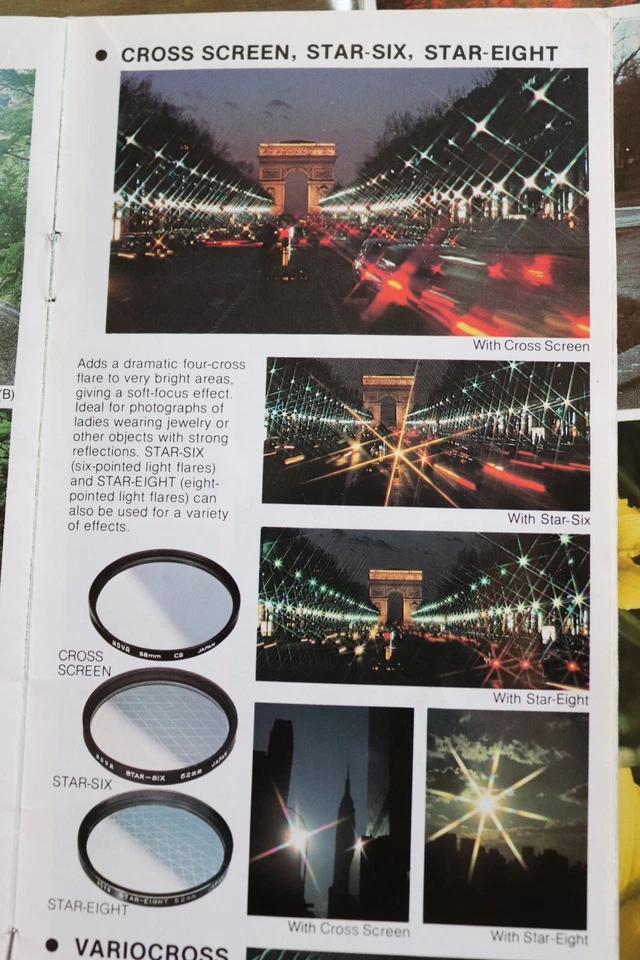 NEW Vtg HOYA 48mm CS CROSS SCREEN Filter Japan 48mm Cross Screen STAR Filter - Image 4 of 4