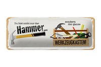 Blechschild Spruch 27X10Cm Du Bist Nicht Nur Hammer Sondern Deko Schild Tin Sign