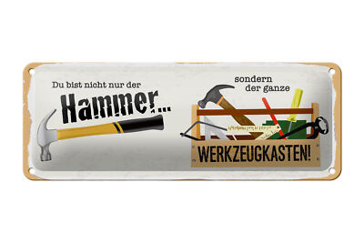 Metal sign saying 27x10cm you are not only hammer but decorative sign tin sign