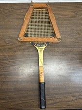 Vintage Spalding Mercury Tennis Racket With Wooden Press