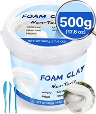 Upgraded Air Dry Clay, Multi-Purpose Foam Clay for Adults and Kids, High Density